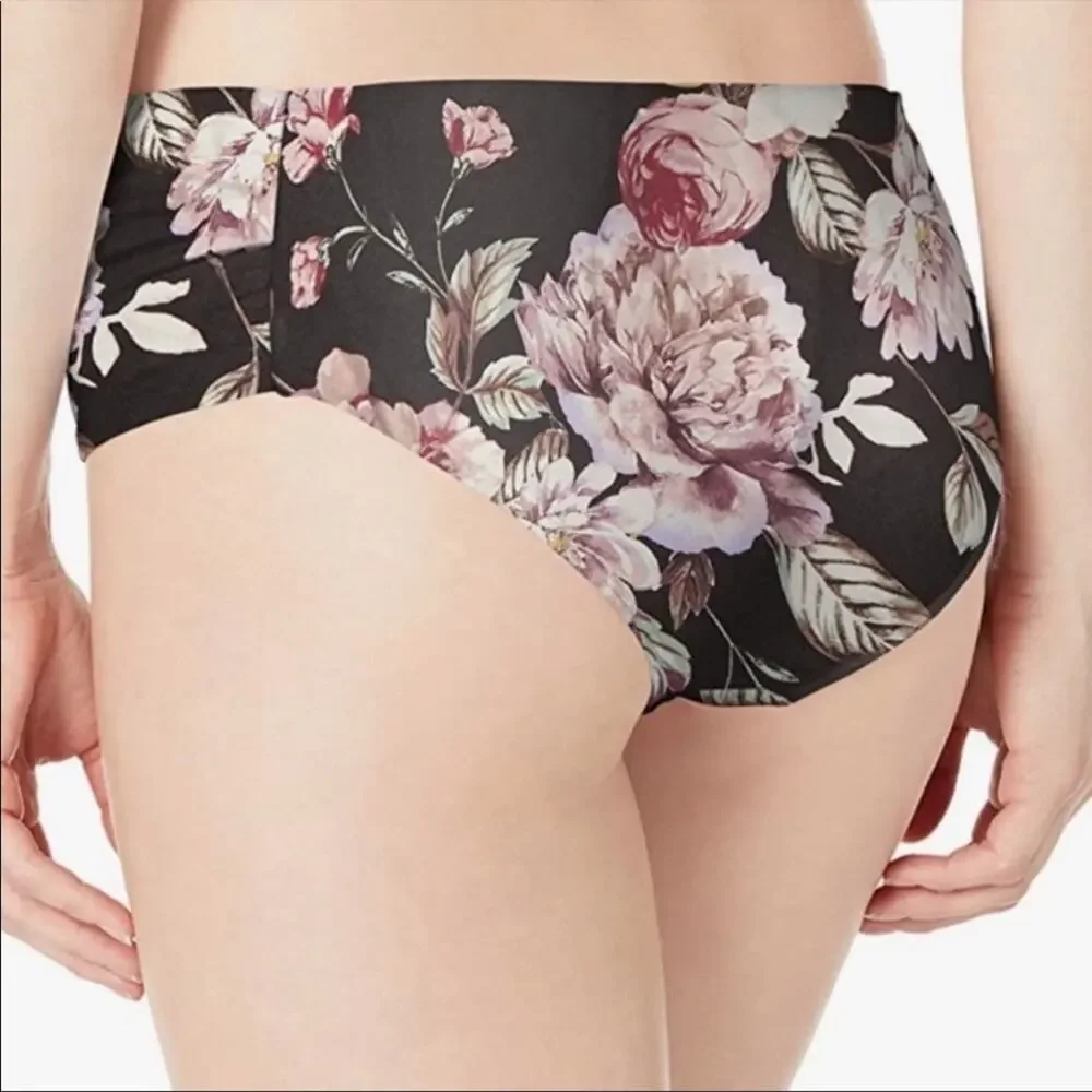 Rachel Roy Ruched side floral bikini swim bottom
